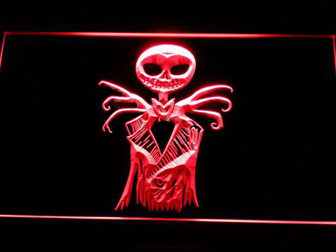 Nightmare Before Christmas Jack 3 LED Neon Sign